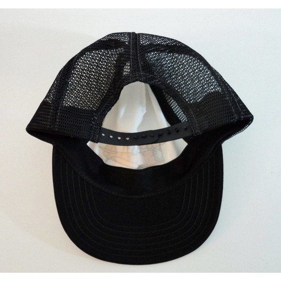 PT-17 Stearman Biplane Airplane Snap Back Trucker Hat Cap Mesh Yellow and Black - Picture 11 of 11